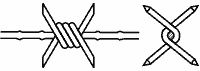 Проволока колючая одноосновная КЦ-1 (ГОСТ 285-69)