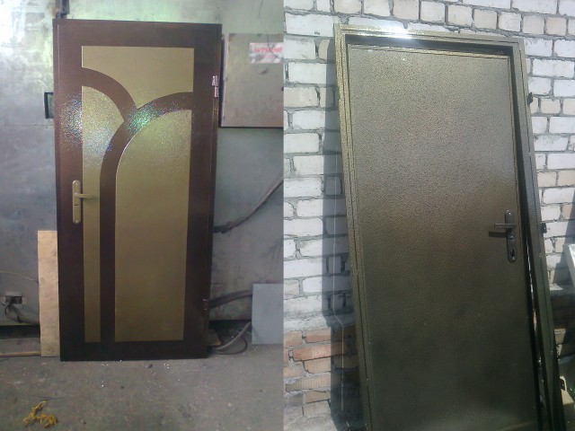 Двери металлические с порошковым покрытием